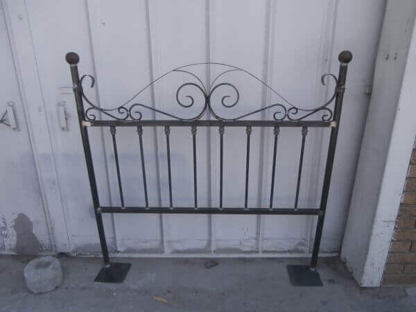 metal steel iron headboard image