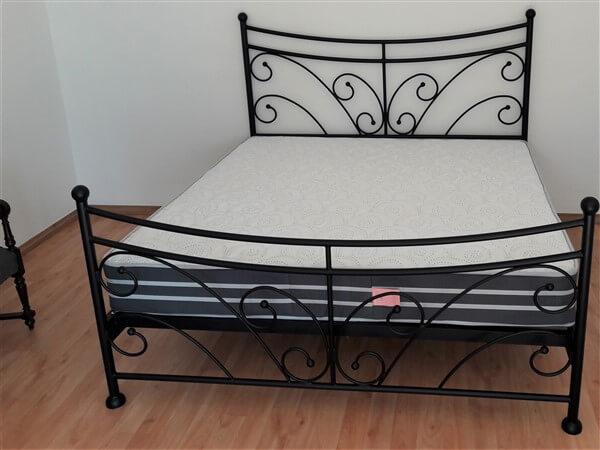 metal steel iron bed image