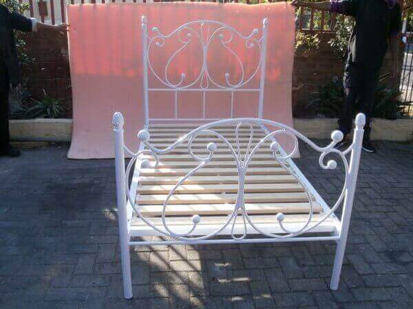 metal steel iron bed image